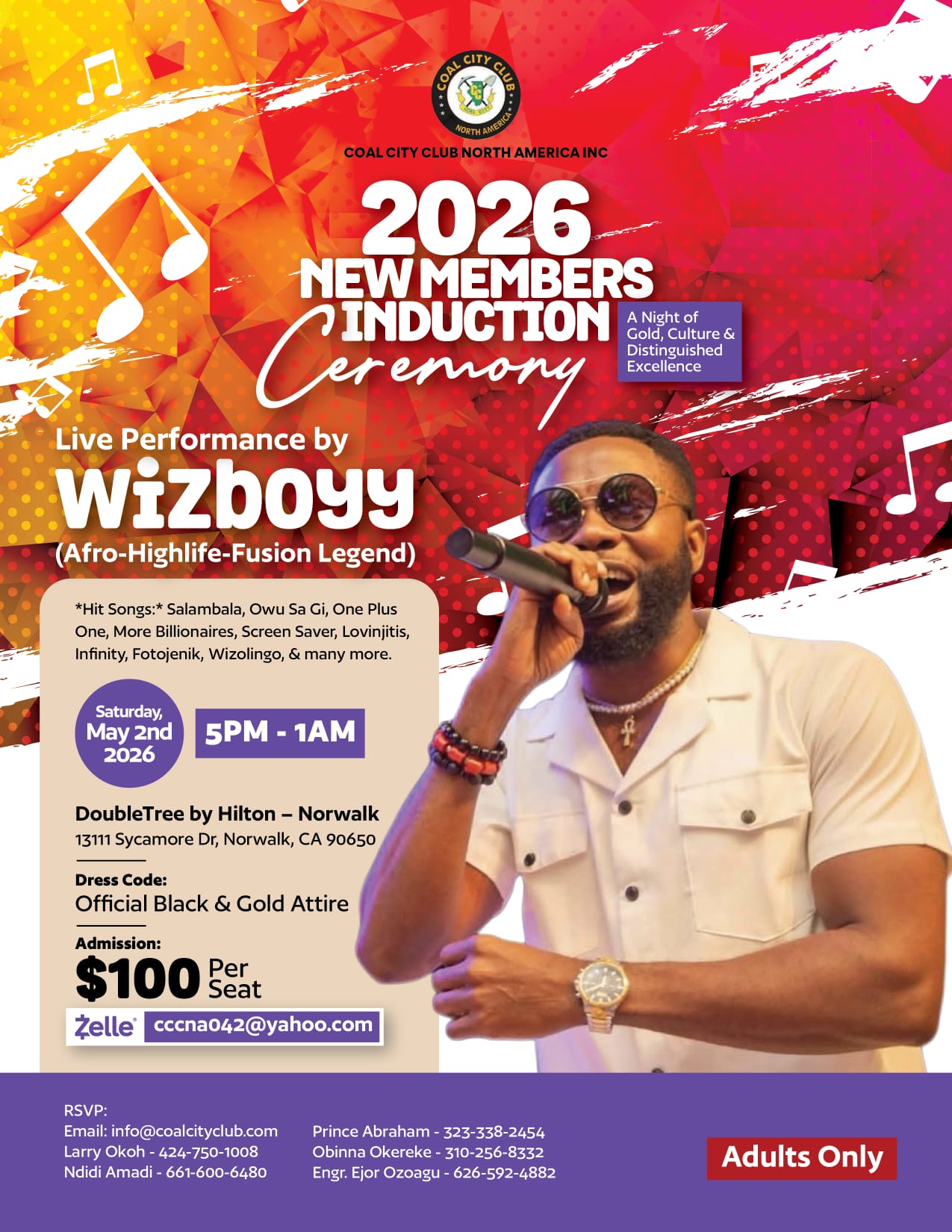 2026 CCCNA Induction Ceremony Flyer